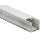 BAL012 - Perfil de Aluminio para tira LED - Multripropósito, para fijar, empotrar y colgar