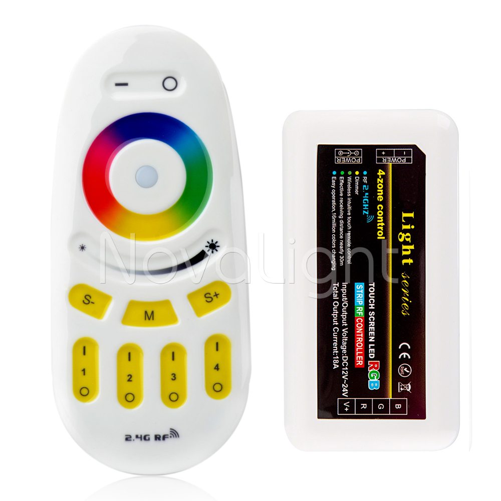 Control y controlador RF Tactil para tiras LED RGB Multicolor