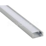 BAL005 - Perfil de Aluminio para tira LED - Recto para empotrado o sobrepuesto