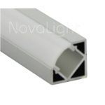 BAL020 - Perfil de Aluminio para tira LED - Esquinero Sobrepuesto